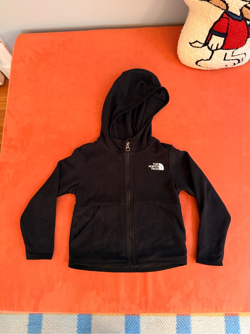 The North Face Kids Black Full-Zip Hooded Fleece